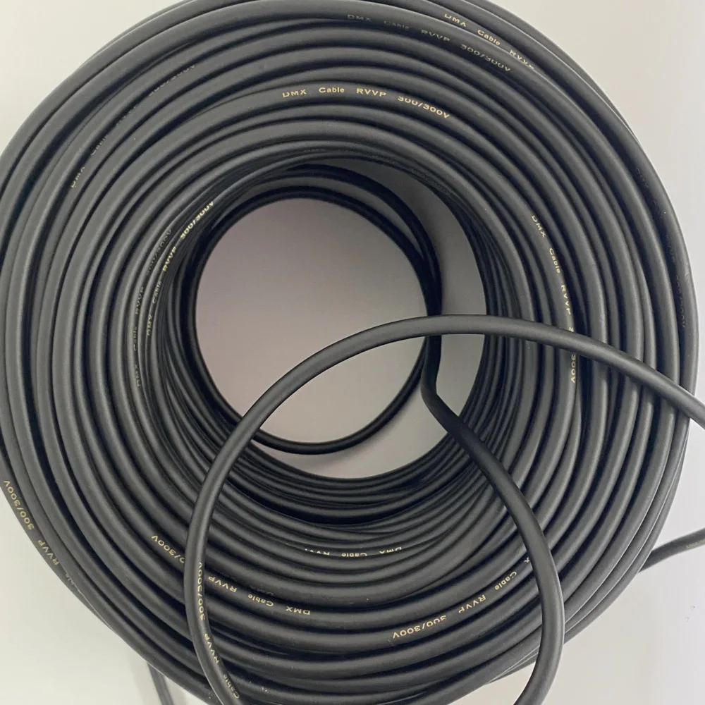 50M DMX Cable Wire With Shield For DIY DMX512 Signal Transfer Wire Stage Lighting Accessories