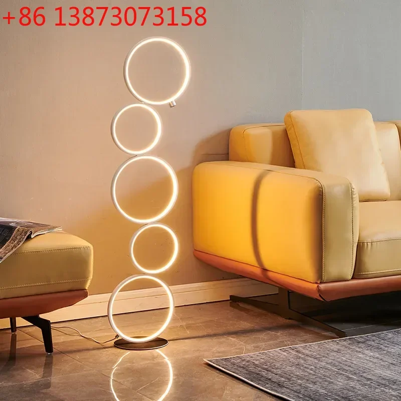

Led Floor Lamp for Living Room Touch Switch 3 Levels Dimming Metal Iron Nordic Decoration Home Corner Stand Lighting