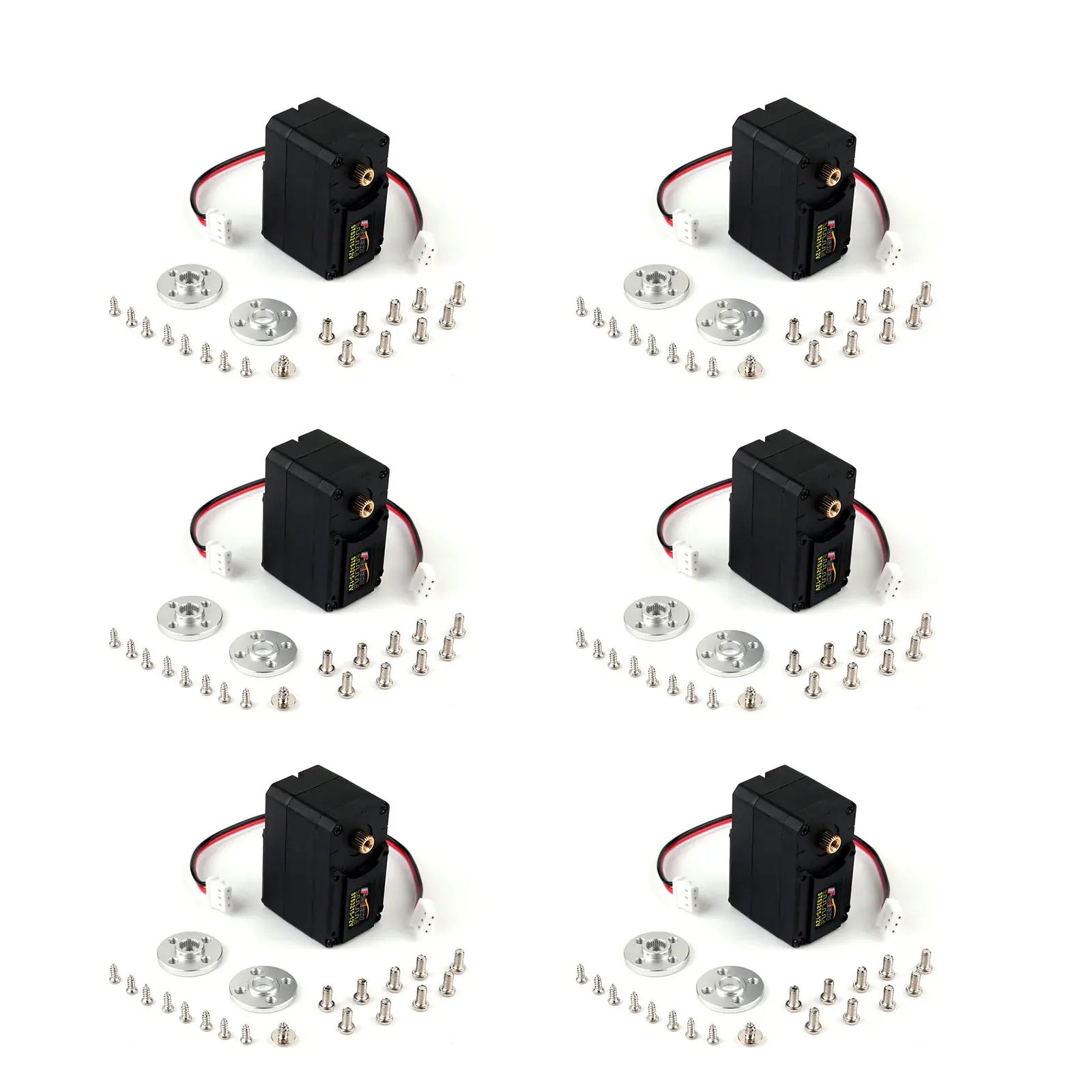 6Pcs STS3215 Smart Servo 12V 30KG High Torque TTL Serial Bus Robot Servo Motor Compatible with Feetech SO-ARM100