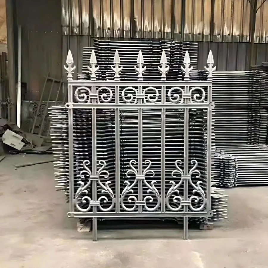 التخصيص حديقة بناء الفن الدرابزين المعدنية سياج المجلفن الصلب/سبائك الألومنيوم في الهواء الطلق ساحة الدرابزين