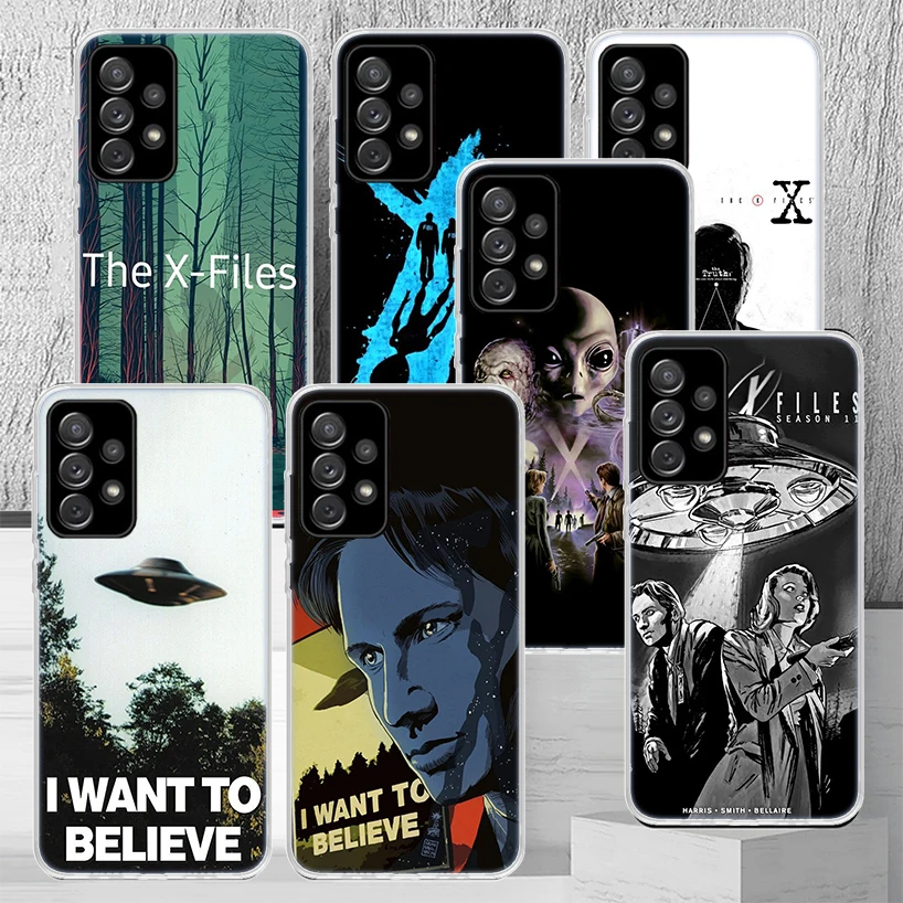 The X Files I Want to Believe Phone Case Cover For Samsung Galaxy A55 A54 A52 A53 A15 A14 A12 A13 A25 A24 A22 A23 A35 A34 A32 A3