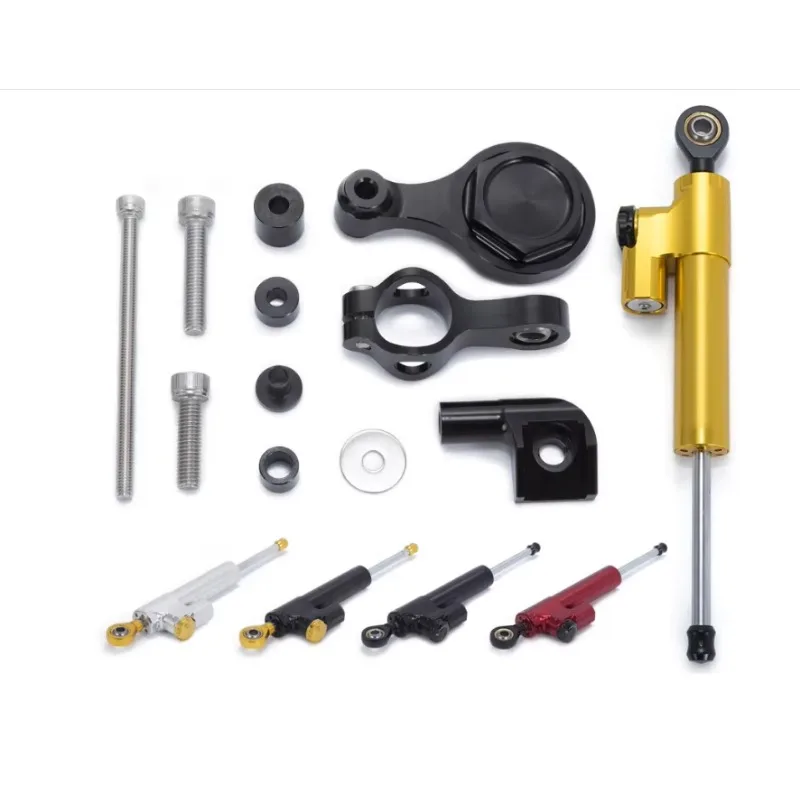 Multi Color Alu T6 Material Steering Damper Stabilizer Kit With Bracket Mount Excellent Quality Motorcycle Accessories