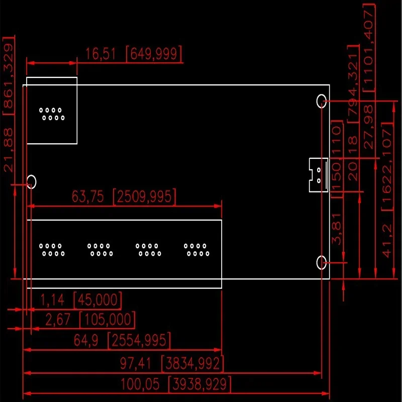 OEM shenzhen mini 5-poorts 10/100 mbps netwerkswitch 5-12v brede ingangsspanning smart ethernet pcb rj45 module met ingebouwde led