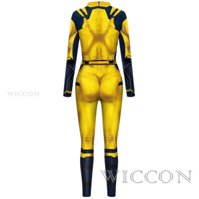 Movie Superhero James Howlett Logan 3D Wilson 3D Jumpsuit Catsuit Men Cosplay Costumes Zentai Halloween Bodysuit