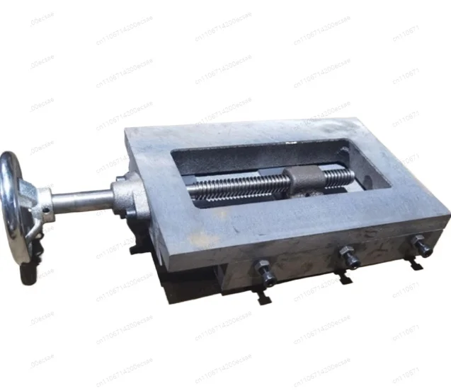 Cast Iron Dovetail Groove Slide Table, Manual X Axis Linear Guide Lift Table with Screw Drive