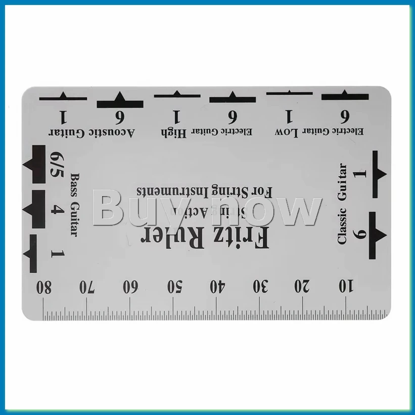 Guitar String Height Measurement Tool Multifunctional Guitar String Specification Ruler Card Luthier String Tool-ABHG