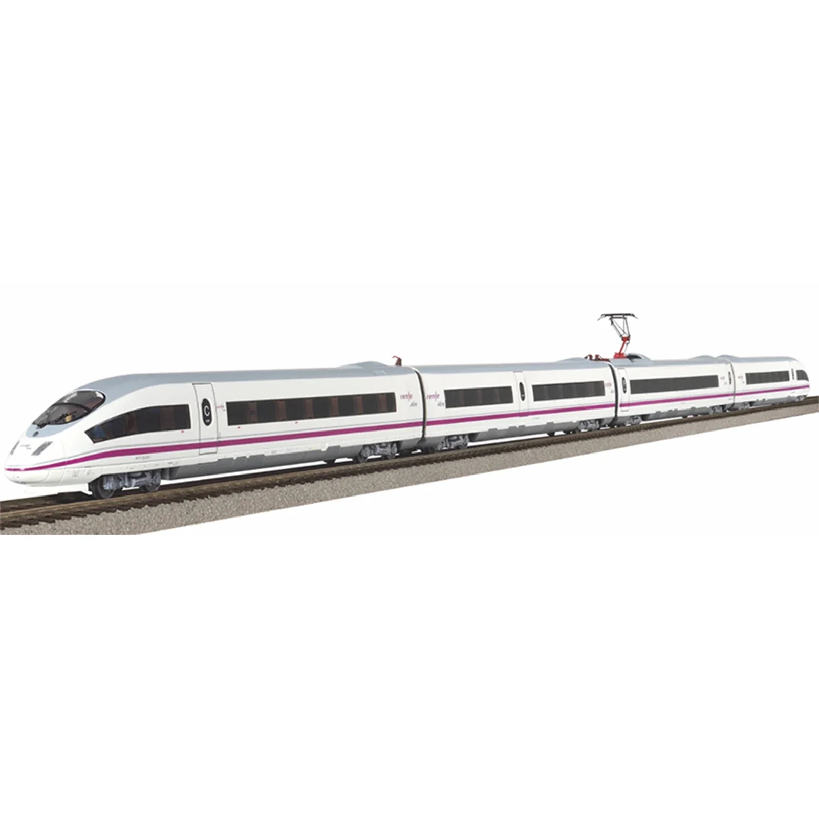 PIKO Train Model HO1/87 97930 Junior Set (ICE3 AVE RENFE) with Road Base Rail Track Car Toy Birthday Gift