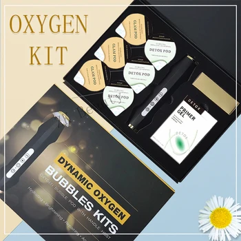 Kit de bulles d'oxygène populaire, dosettes détox Glam, sérum, soins de la peau, raffermissement de la peau, blanchiment, Machine de beauté Portable