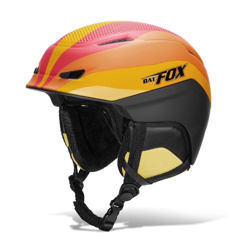 BATFOX 스키 헬멧 전문 스노보드 스노모빌 스케이팅 안전모 고품질 야외 스포츠 여성 남성 스키 헬멧