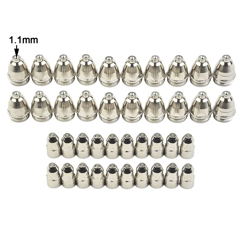 

Air Plasma Torch Cutting Nozzle DIY Plasma Cutting 1.1mm Nozzle Head Diameter Embedded Hafnium For P80 Plasma Torch