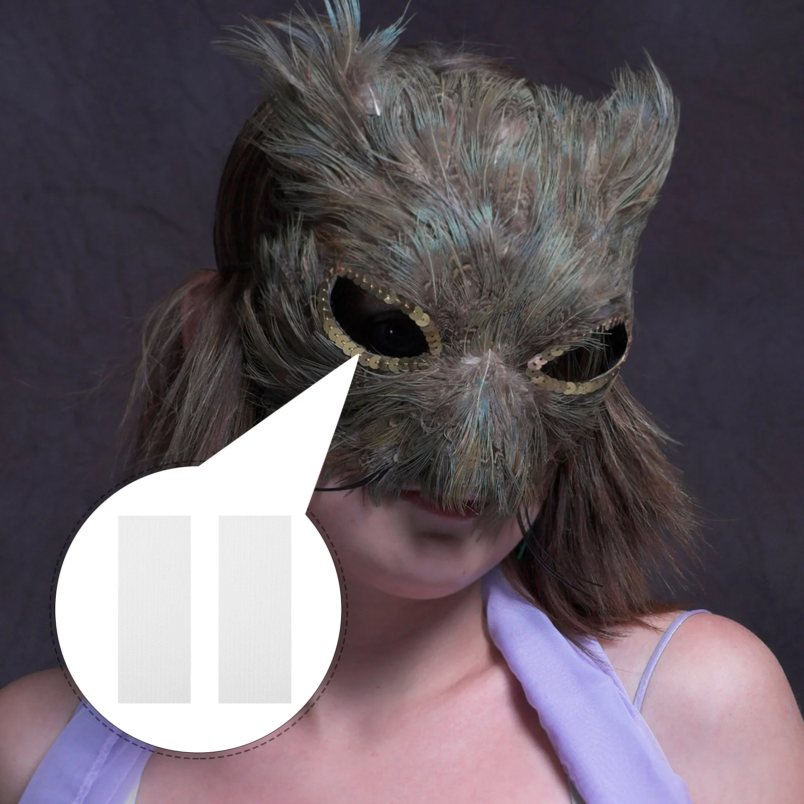 

10Pcs White Fursuit Eye Mesh Plastic PVC Sheet for Mask Crafting Cosplay Props Clear Vision Handmade Animal Costume Material