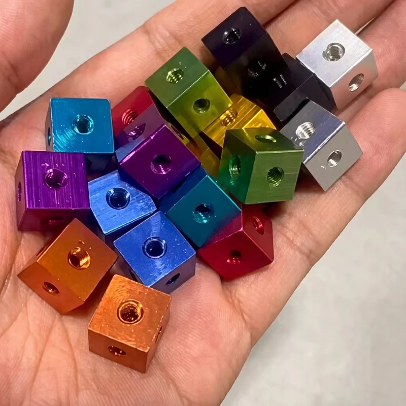 Aluminum Alloy 3D Printer Square Connector Block M3~M10 Thread Cube Nut Bracket Fixing Nut Block Openbuilds DIY Assembly Parts