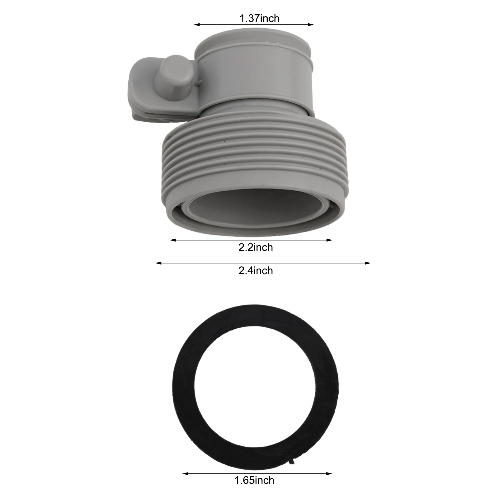 Hose Adapters Set for For INTEX 1 25 to 1 5 Type B Perfect for For pumps and Saltwater Applications Reliable Plastic Material