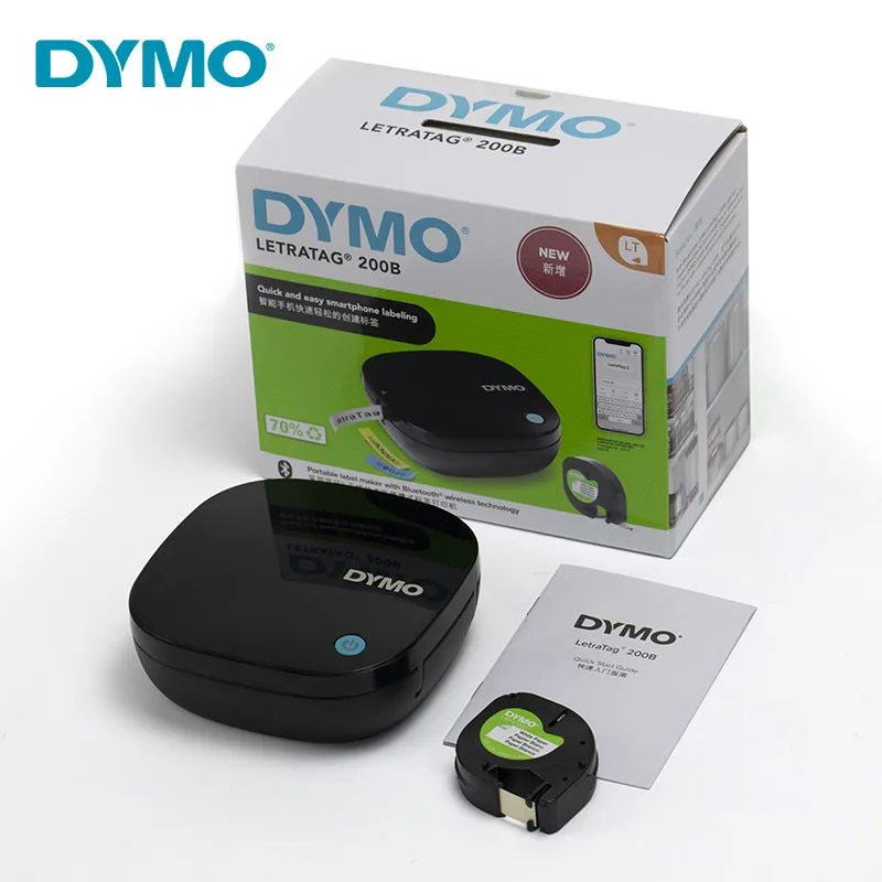 DYMO LetraTag LT-200B Bluetooth Compact Label Maker Bluetooth Wireless Connection for12267 91200 91201 91202 91203 Label Tapes