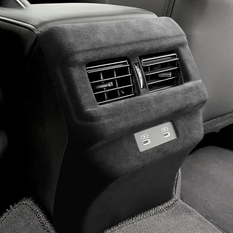 Top Suede Wrap For Honda Accord 11th 2023 2024 Car Interior Center Console Gear Shift Panel Trim Cover Auto Tuning Accessories