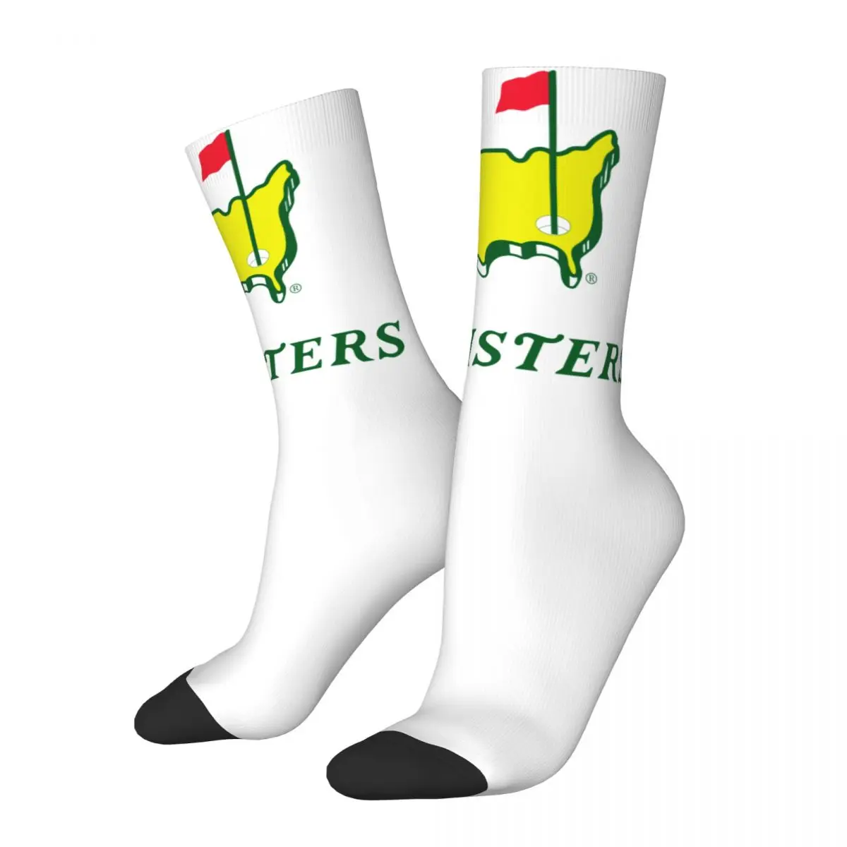 All Seasons Crazy Design Women Men Golf Masters Tournament Logo Crew Socks Product Sports Socks Comfortable Best Gifts