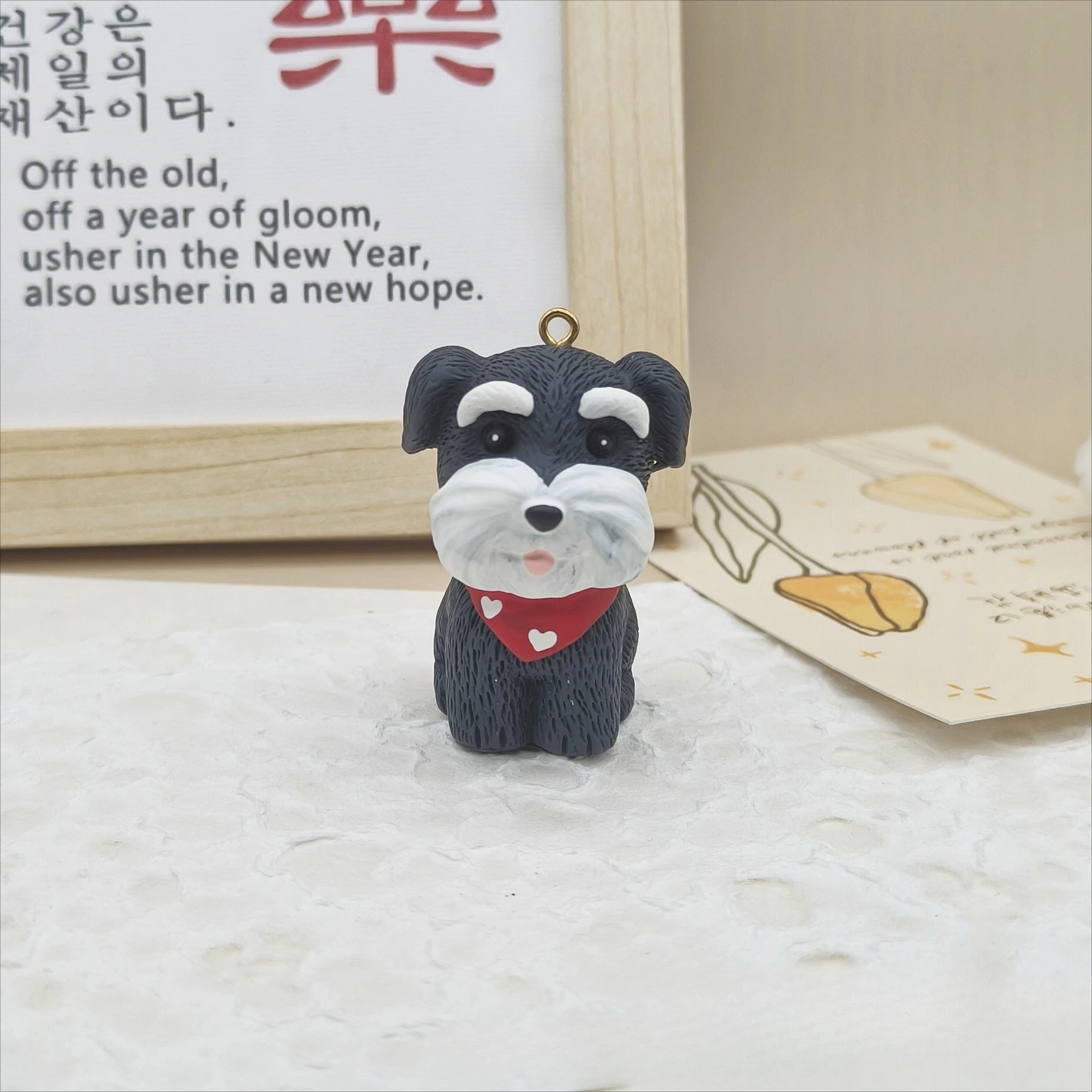 10Pcs 3D Cute Mini Puppy Resin Charms Cartoon Animal Dog Pendant For Phone Bag Keychains Diy Jewelry Make Holiday Party Gifts
