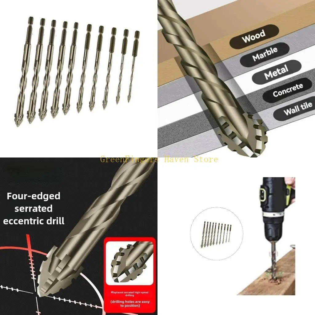

F68D Serrated Eccentric Drill Bit For Brick Glass Masonry Fast Clean Hole Creation