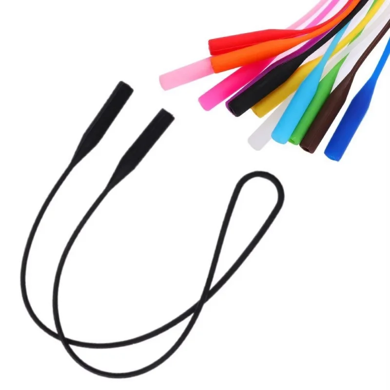 1/2/3 Stück verstellbare elastische Silikon-Brillenbänder, Sonnenbrillenkette, Sport, rutschfeste Schnur, Brillenseile, Band, Kabelhalter