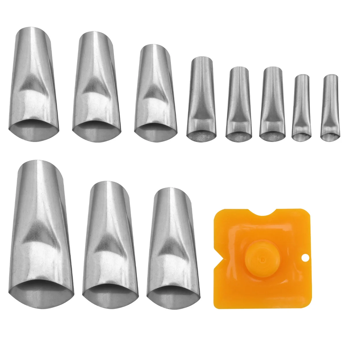 

15Pcs Stainless Steel Caulking Nozzle Set Detachable Scraper Tool for Kitchen Bathroom Sink Joint Filling Finishing Glue Remover