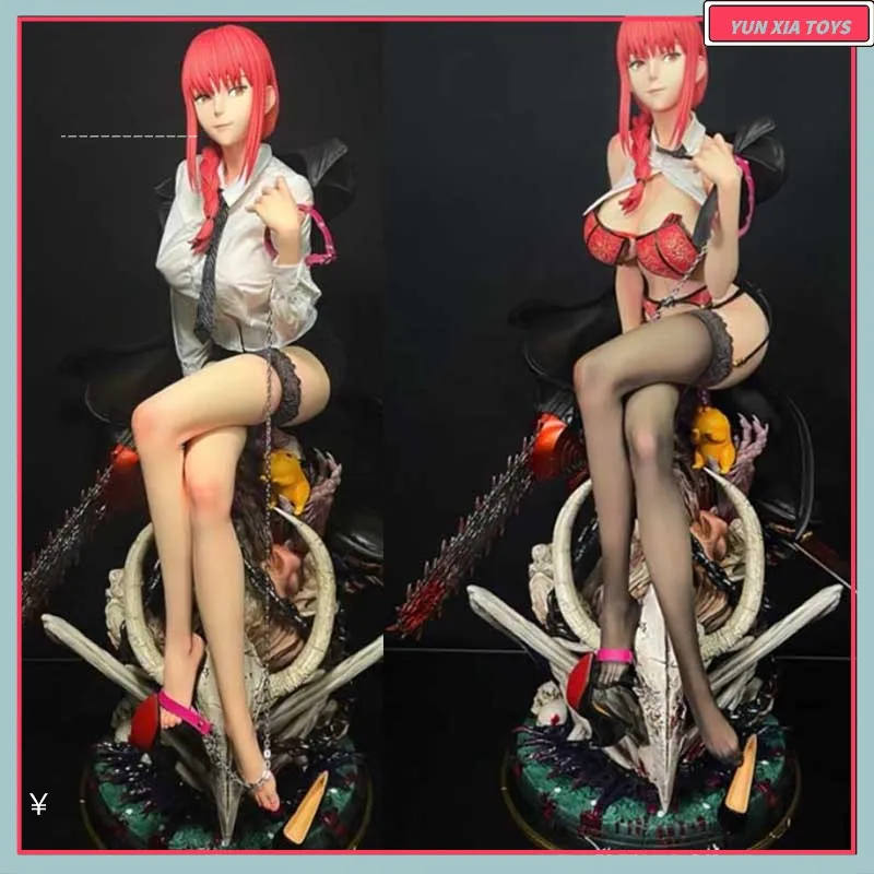 

New 1/4 Chainsaw Man Figure Makima 47cm Anime Girl Pvc Action Figure Toy Chainsaw Man Statue Game Adult Collection Model Doll