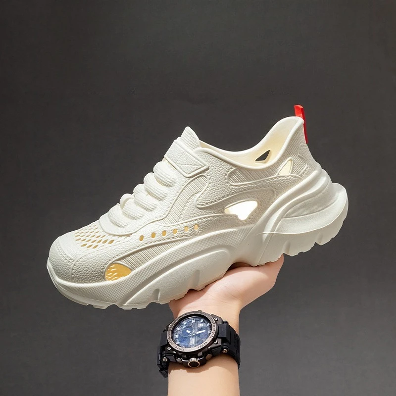 

2026 Summer New Fashion Breathable Chunky Sneakers Men EVA Non Slip Wading Platform Shoes Woman Outdoor Thick Sole Sports Shoe