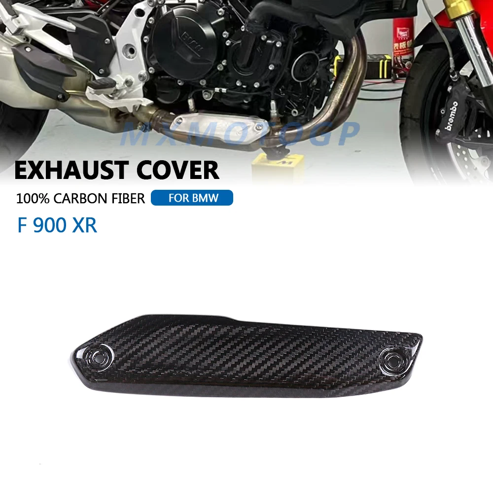 

For BMW F900 XR F900XR F 900 R 2020 2021 2022 2023 2024 100% Carbon Fiber Exhaust Cover Fairing Motorcycle Accessories