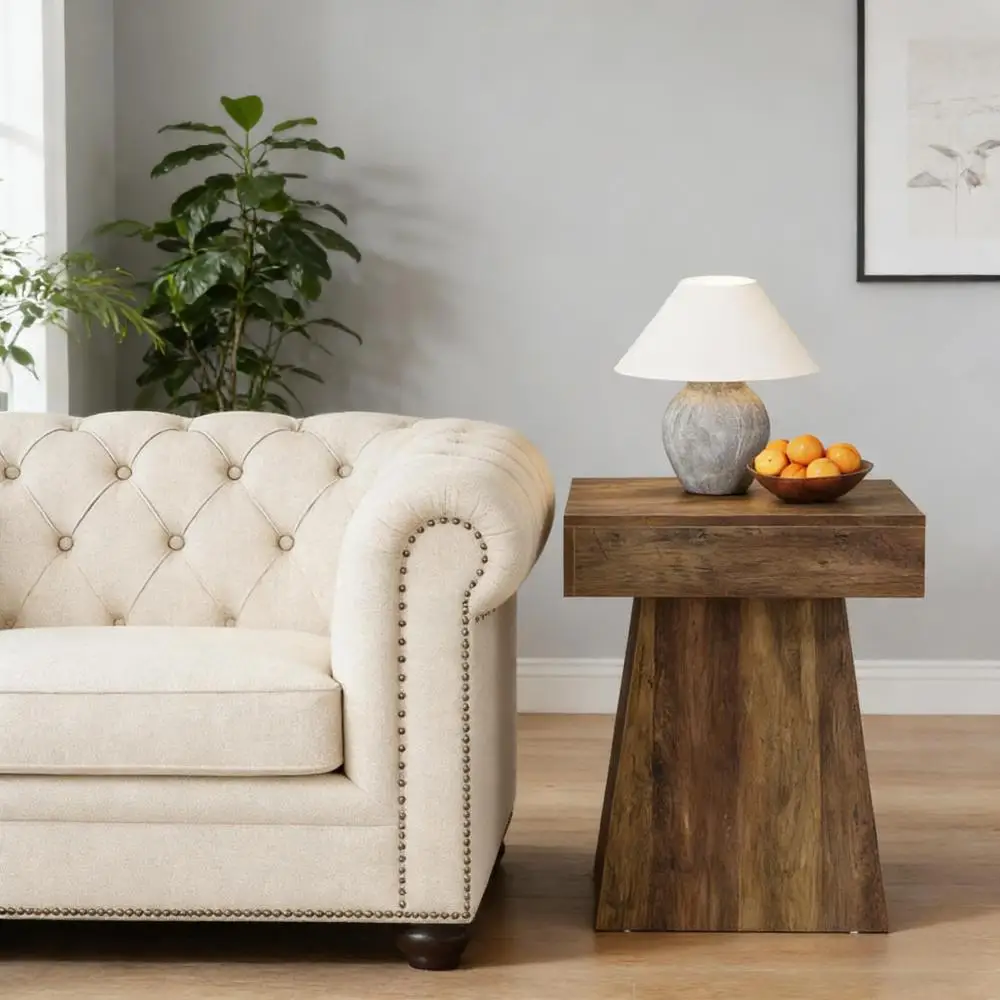 Table de chevet étroite, table basse, table basse carrée