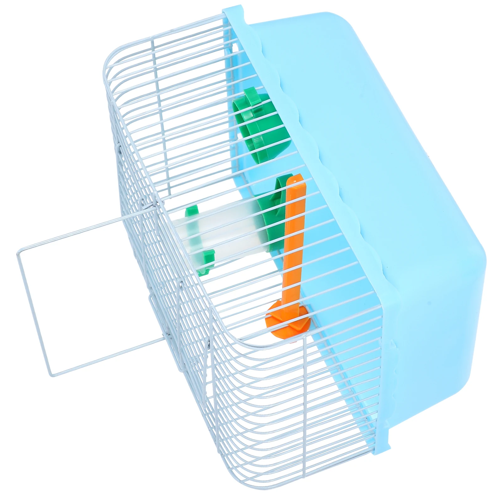 

Portable Bird Cage Small Animal Carrier Stand Food Box Water Dispenser for Parrots Lovebirds Travel Outdoor Durable