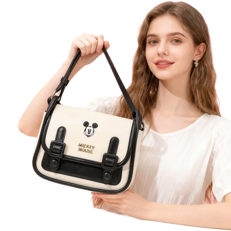 

Сумка-кроссбоди Disney с Микки Маусом, милая маленькая квадратная сумка, креативная, в стиле каваи, для девочек, подарок на День святого Валентина