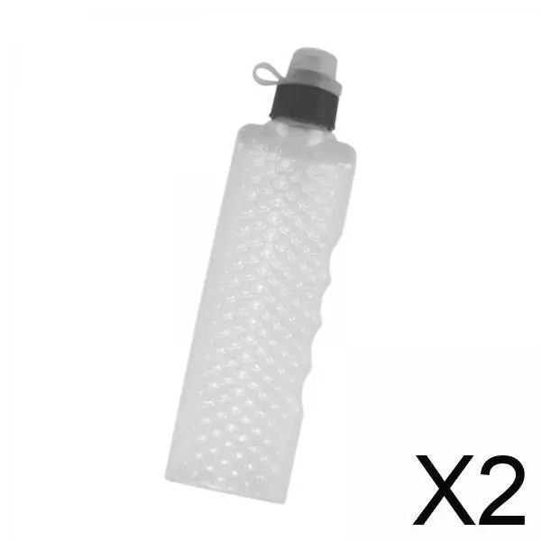 

2x Water Bottle for Sports And Outdoor Use, Removable Cap Design