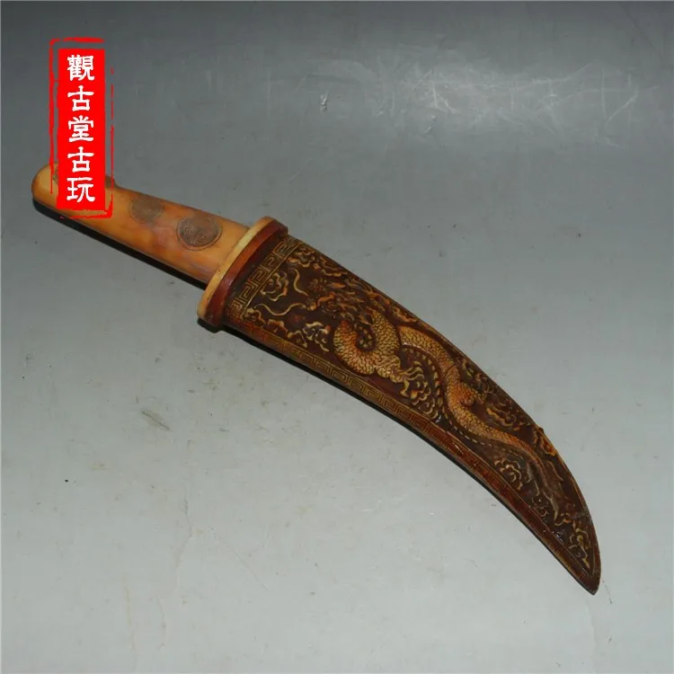 

Carved yak bone/yak bone animal bone bone carving double dragon play beads, handicraft ornaments