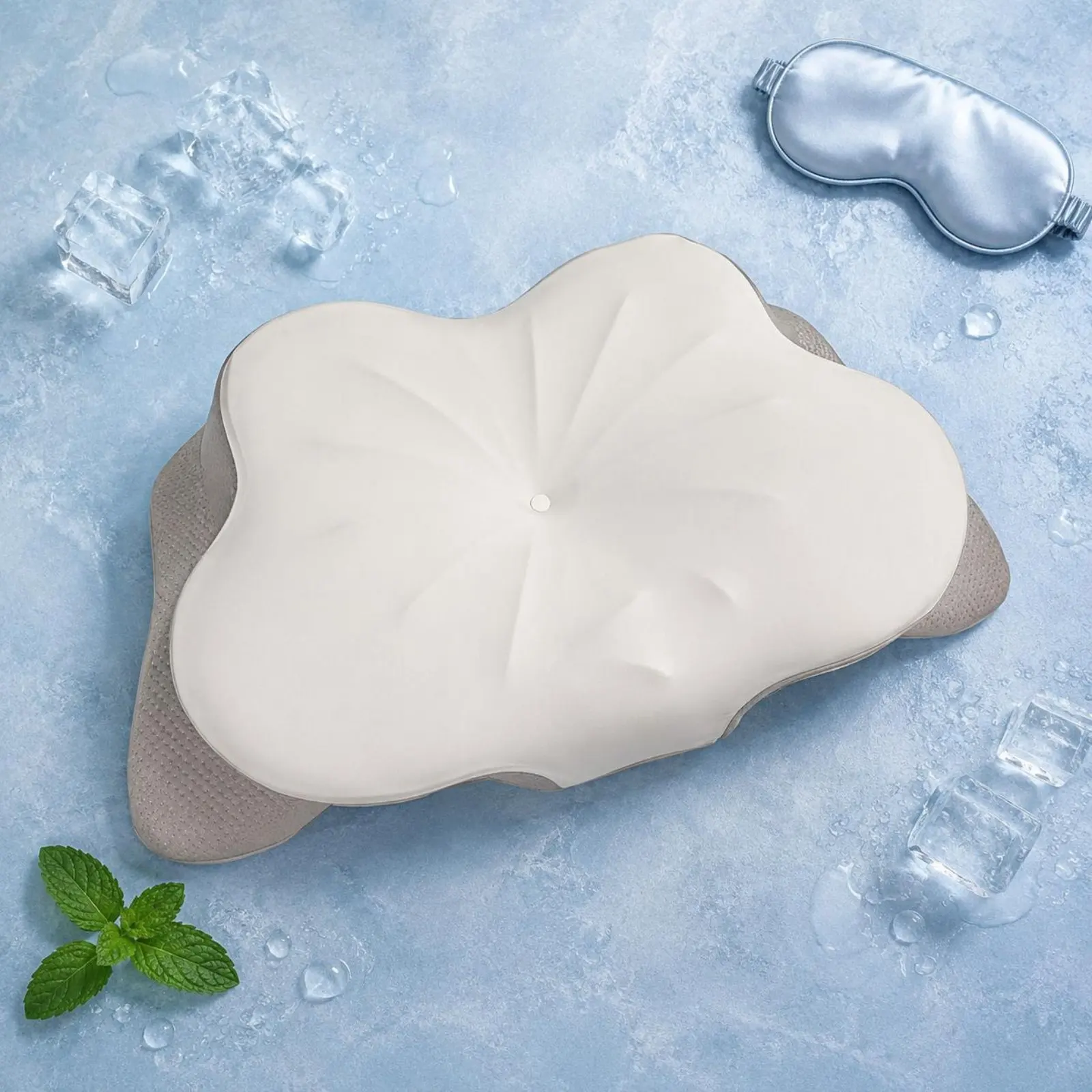 Cooling Neck Pillow Breathable Cooling Contour Pillow Washable Pillowcase for Summer, Sleeping