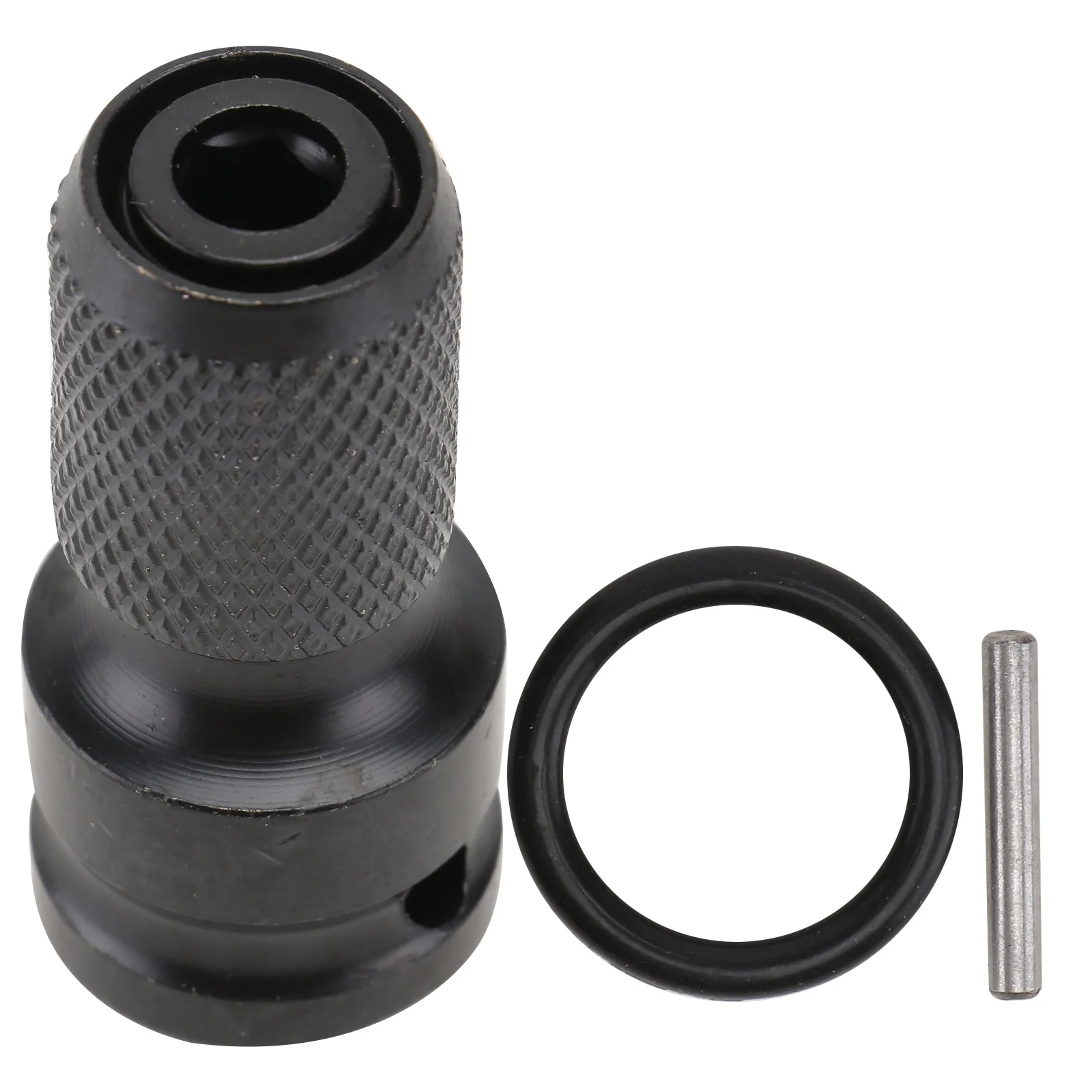 

2set 2Sets Electric Wrench Converter Black Steel Changeover Head For Drill Chuck Conversion Kit Quick Release Adapter Wrench