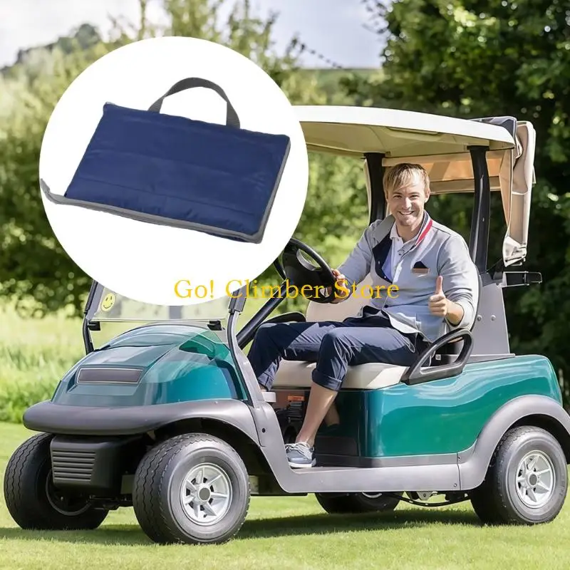 Q84C Universal Golf Cart Cover Strong Fabric Reinforced Quilted Design Simple Installation For Most Golf Carts And Transport