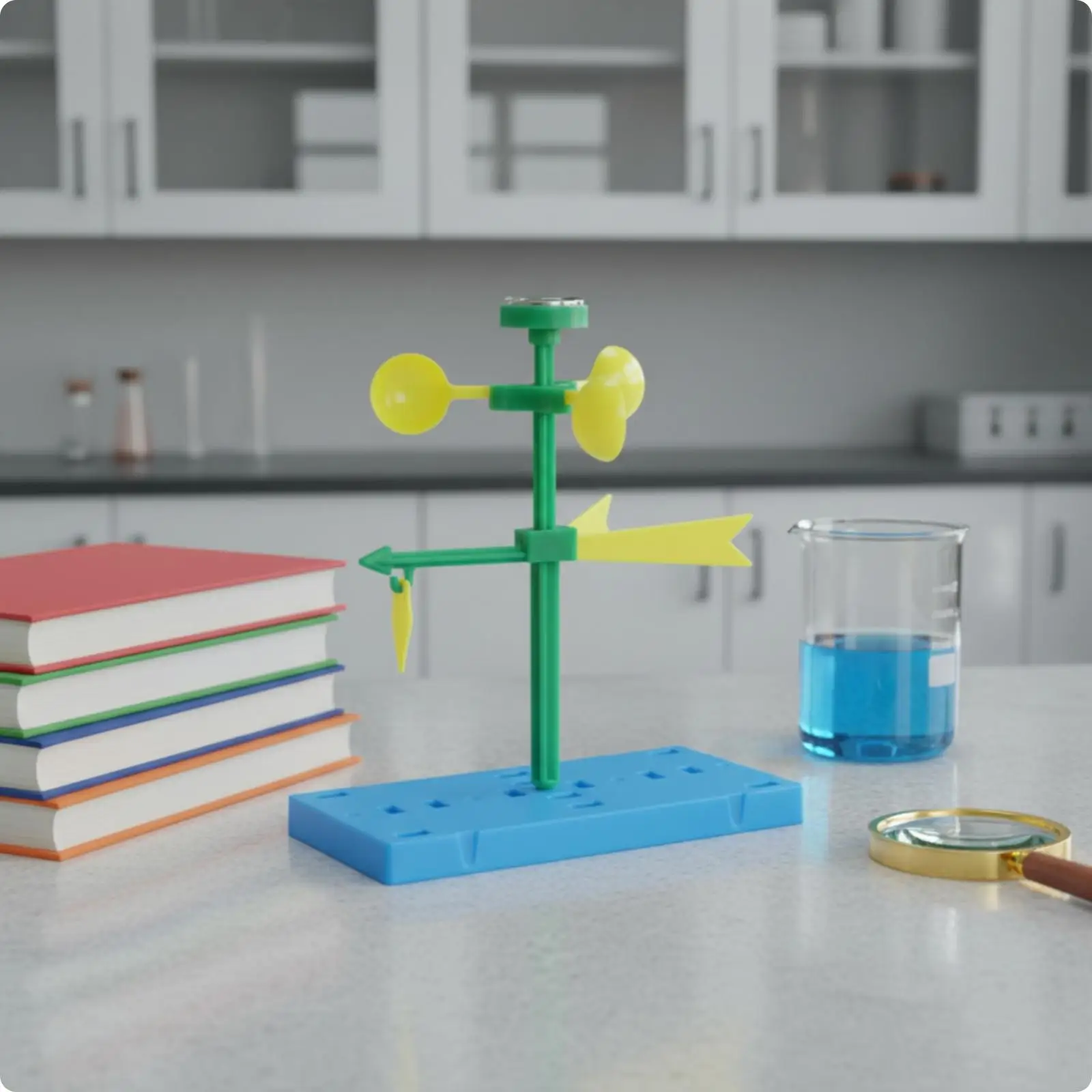 Children Wind Indicator Easy Build Weather Vane Model Educational Science Kit for Training Classes