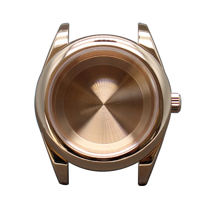 

FENYA 36mm 40mm Men Rounded Edge Watch Cases Parts For Oyster Seiko NH35 NH36 NH34/38 Miyota 8215 Movement 28.5mm Dial Rose Gold