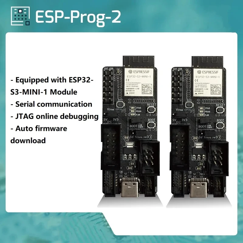 ESP-Prog-2 debugging downloader Serial communication JTAG online debugging downloader Support 5V/3.3V power supply