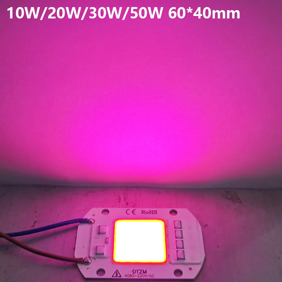 Imagem -03 - Led Cresce a Luz Espectro Completo Cob Led Chip Ac220v sem Necessidade de Driver Phyto Lâmpada para Planta Interior Luz Mudas Crescer Lâmpada