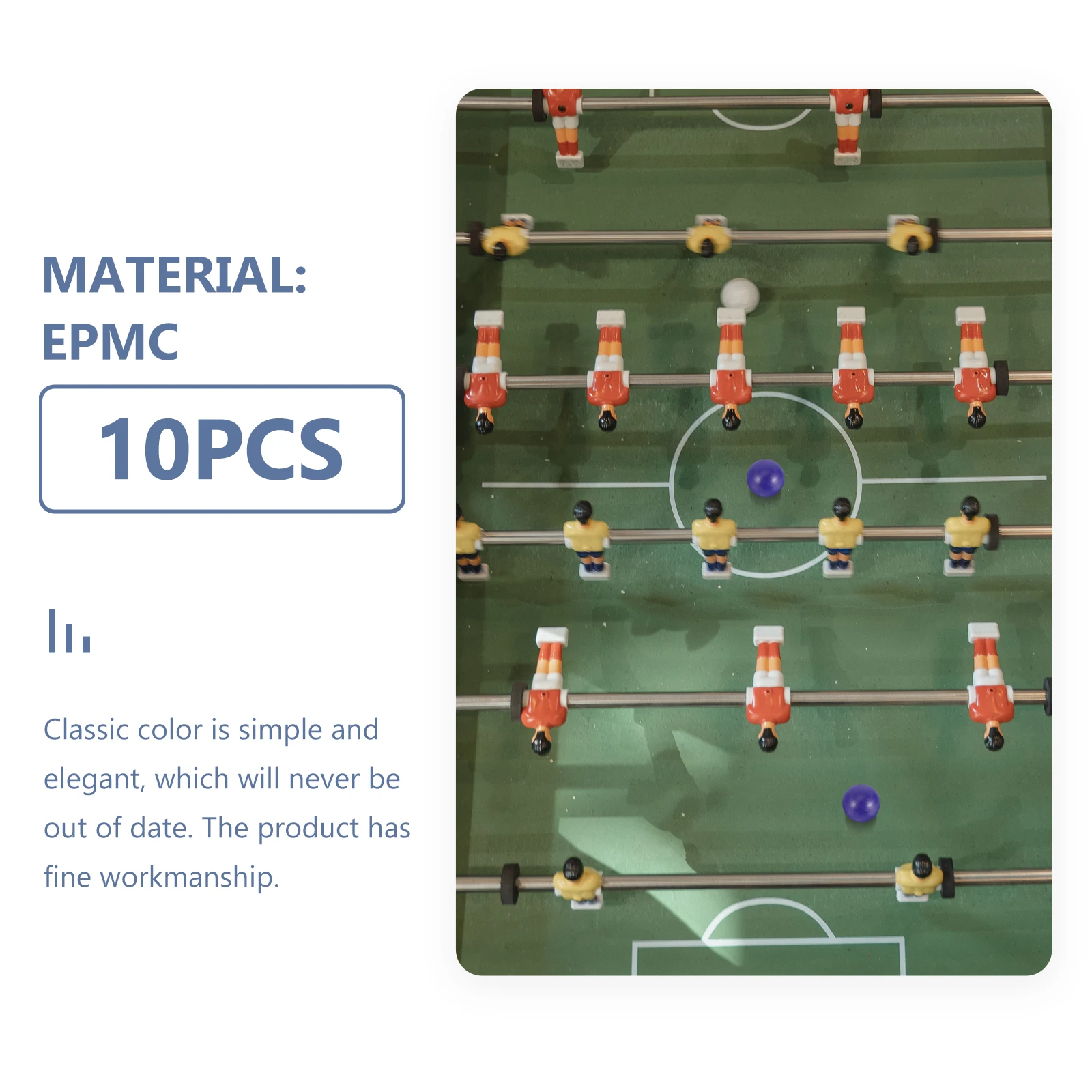 

10pcs 36Mm Smooth Football Balls Premium Replacement For Table Soccer Desktop Ball Accessories Durable Mini Table Footballs