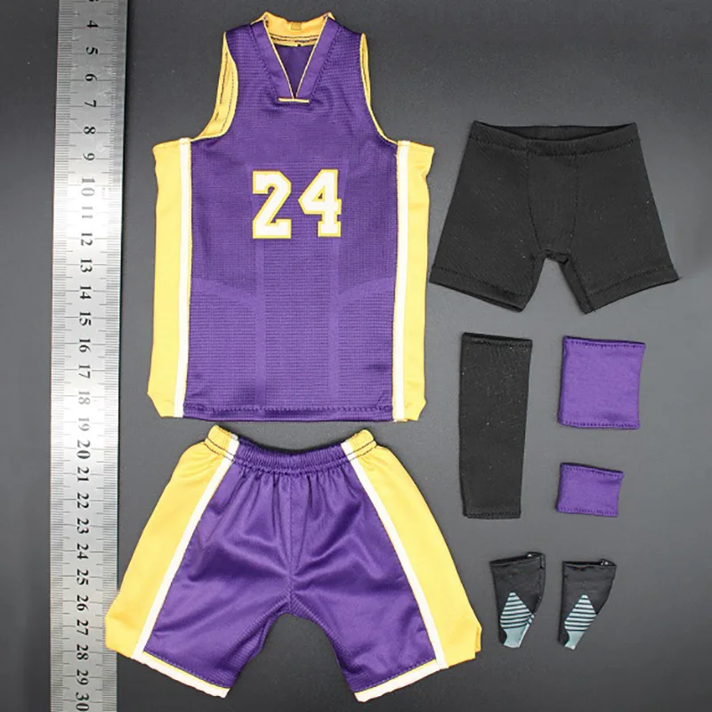 

Present toys 1/6 Scale Male Soldier NO.24 Purple Basketball Clothes Set Model for 12 Inch Action Figure Body
