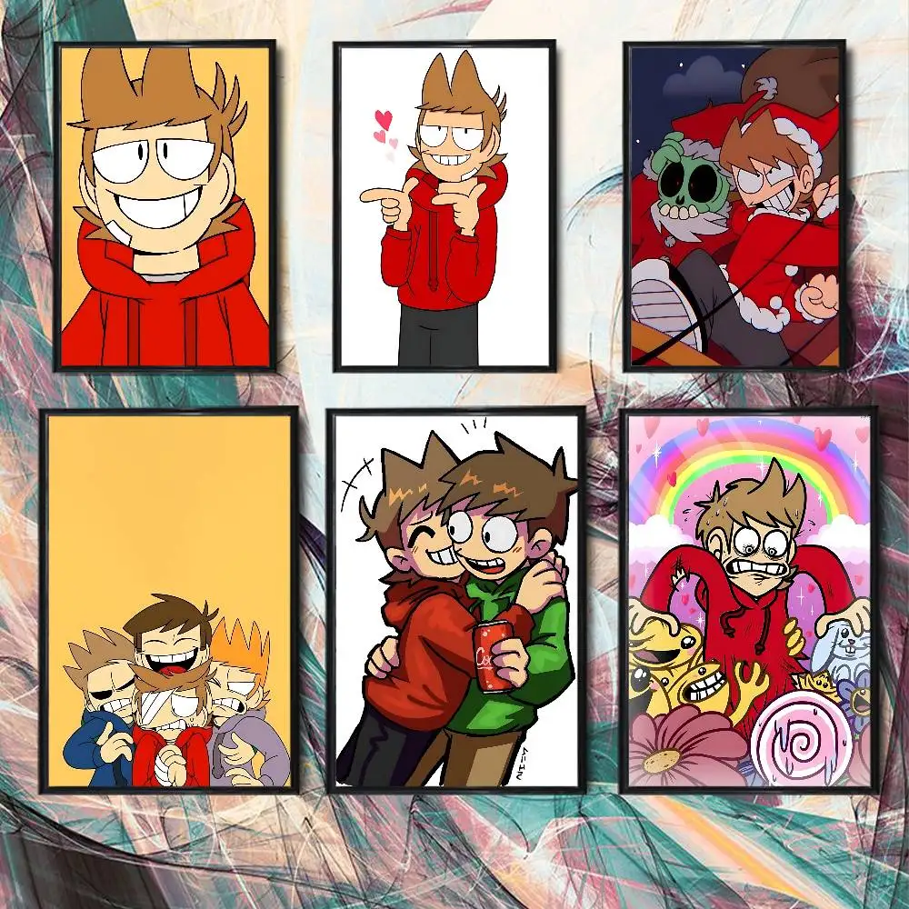 The classic quartet Eddsworld High Quality Dorm Living Room Aesthetic Wall Decoration Painting Poster Stickers Gift