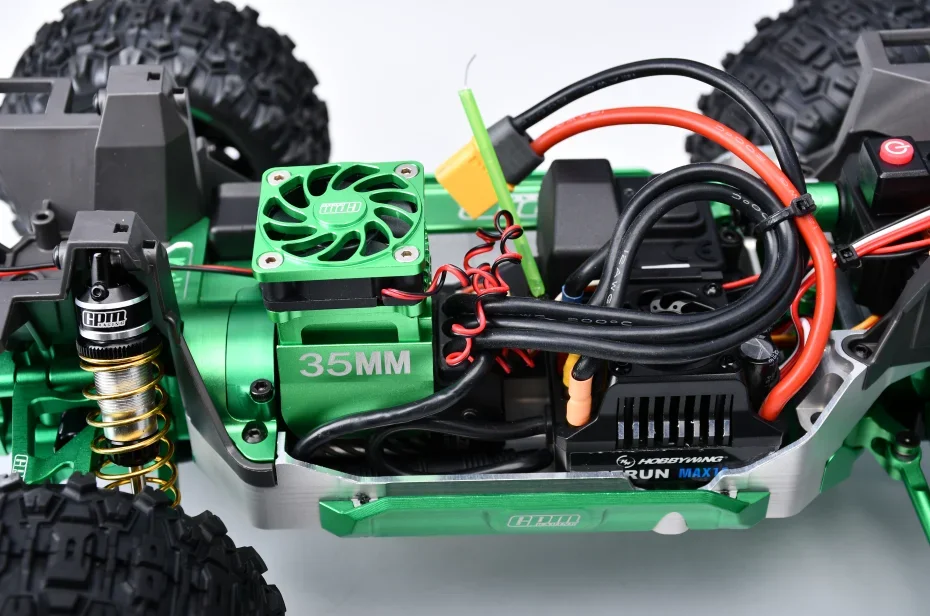 مروحة تبريد عالية السرعة GPM 15000 20000 دورة في الدقيقة لمحرك 36 مم متوافق مع تبريد قطع غيار السيارات Mini XRT Mini Maxx Jato RC