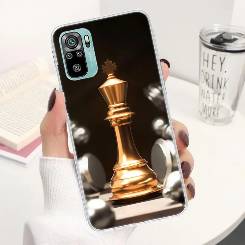 Competitive Chess Game Coque Phone Case For Xiaomi Redmi Note 13 14 12S 12 11S 11T 11E Pro Plus 11 10 10S 4G 5G 14Pro Soft Silic