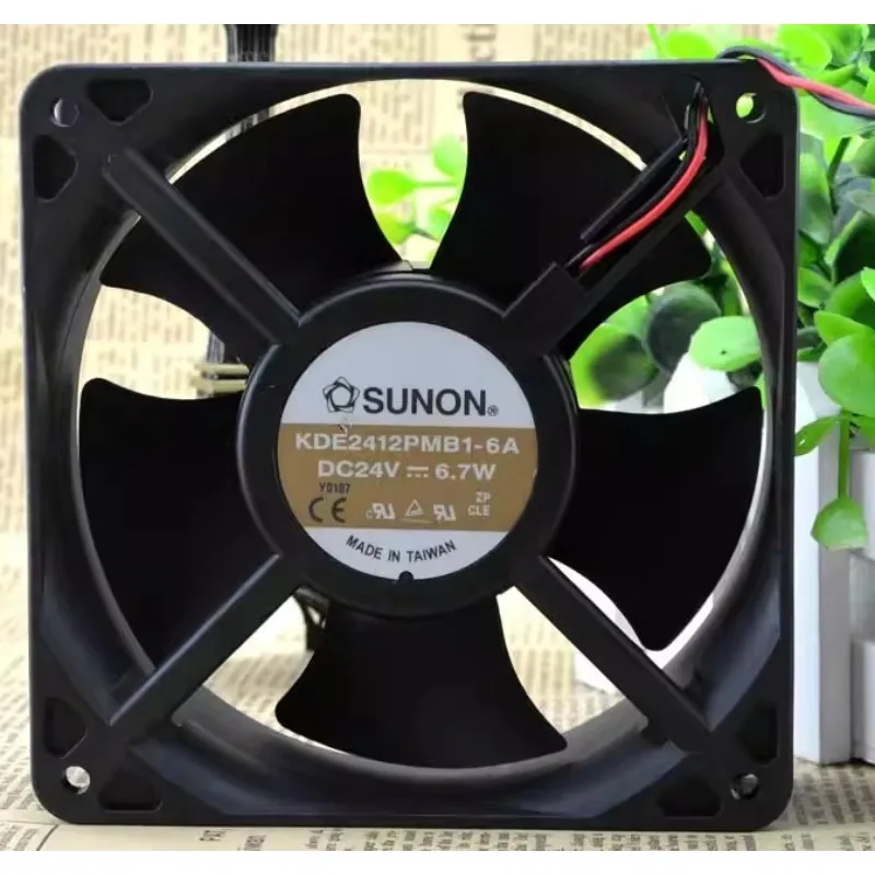 New Cooler Fan for SUNON KDE2412PMB1-6A 12CM 12038 24V 6.7W Inverter Fan 120 * 120 * 38mm