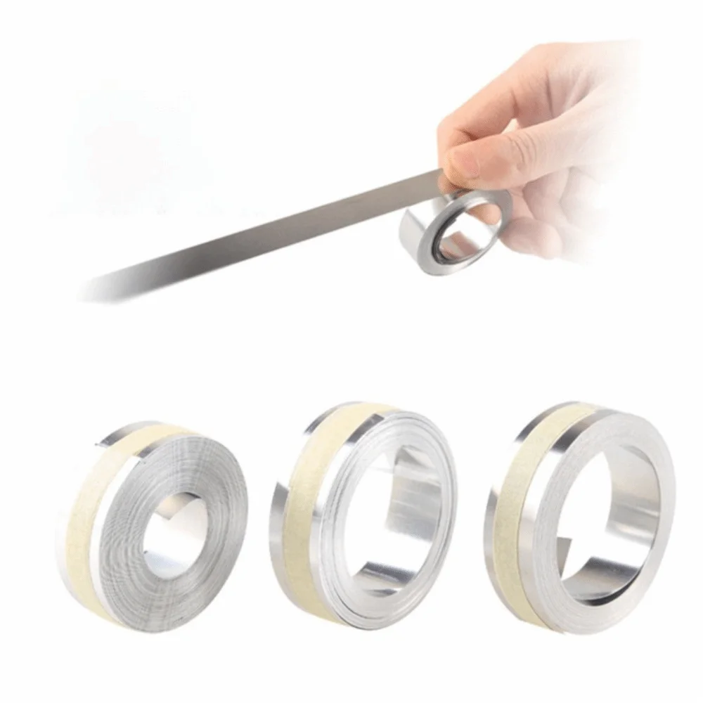 Aluminum Embossing Label Tape Practical 12mm Width Metal Label Maker Embossing Non Adhesive Manual Embossing Tape Label Making