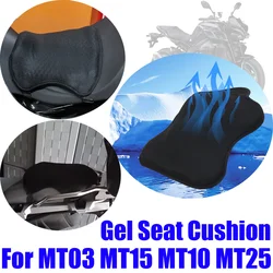 For YAMAHA MT03 MT-03 MT10 MT-10 MT15 MT25 MT-25 Accessories Comfortable Gel Seat Cushion Cover Breathable Anti Slip Seat Pad