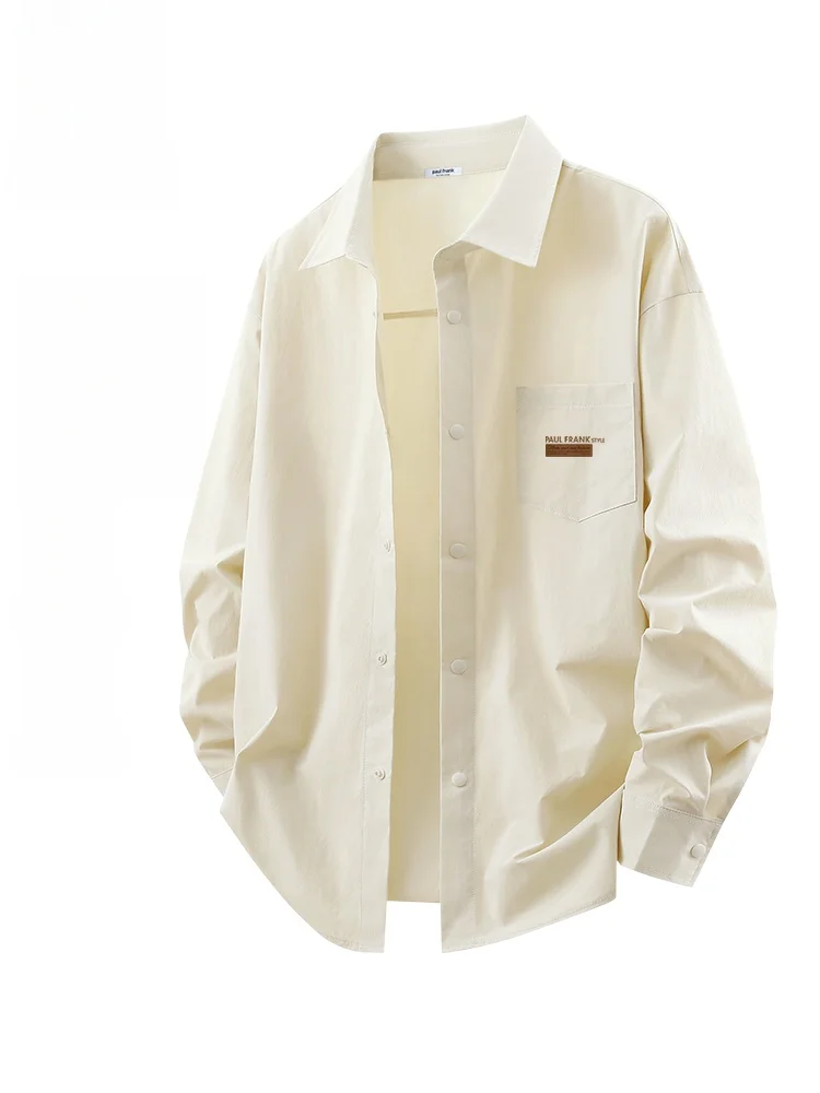 

Ice Silk irt Men's Summer Lightweight Cool Feeling Loose Fit Sun Protection Long Sve Busin Casual irt