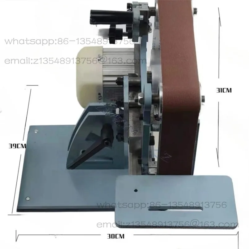 Household small belt machine 750W frequency conversion motor, vertical and horizontal 915 50 type grinding equipment