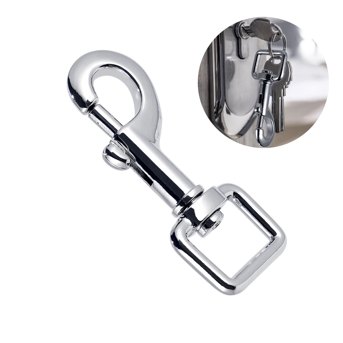 

10Pcs Sturdy Swivel Snap Hooks Multi-Use for Photos Curtains Clothing Bag Accessories Pets Leash Key Chains